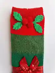 Зеленый носки женские теплые новогодние яркие