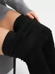 Черный женские кашемировые  шерстяные колготки