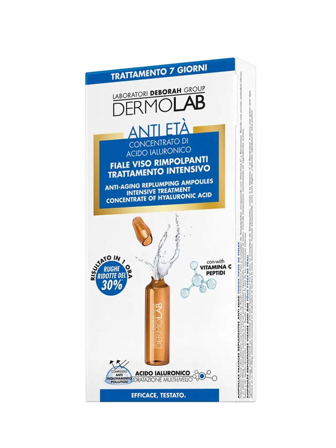 DEBORAH DERMOLAB Концентрированная сыворотка ANTI-AGING REPLUMPING AMPOULES INTENSIVE