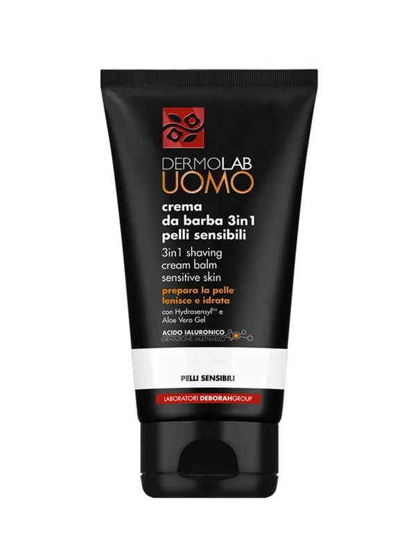 DEBORAH DERMOLAB Крем для бритья 3 в 1 для чувствительной кожи SHAVING CREAM BALM 150 мл