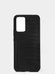 Черный чехол для Huawei P40 Pro/ Хуавей П40 Про, вставка из кожи
