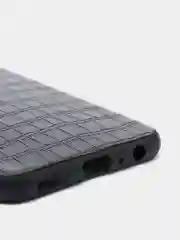 Черный чехол для Huawei P40 Pro/ Хуавей П40 Про, вставка из кожи