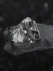 Серебряный кольцо "Дракон"