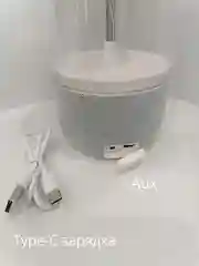 Разноцветная светящаяся колонка-медуза "blueTooth",ночник,часы
