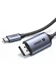 Серый кабель UGREEN CM556 (25158) USB-C to DisplayPort 8K Cable. Длина: 2м. Цвет: серый