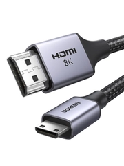 Кабель UGREEN HD163 (15514) Mini HDMI to HDMI 8K Cable. Длина: 1м. Цвет: черный