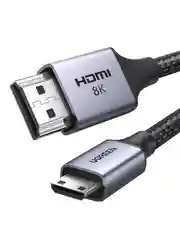 Черный кабель UGREEN HD163 (15514) Mini HDMI to HDMI 8K Cable. Длина: 1м. Цвет: черный
