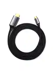 Серый кабель UGREEN MM142 (25155) USB-C to HDMI Male to Male Cable Aluminum Shell. Длина: 1м.