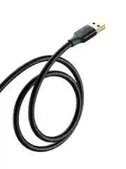Черный кабель UGREEN US129 (10373) USB 3.0 Extension Male Cable. Длина 2 м. Цвет: черный