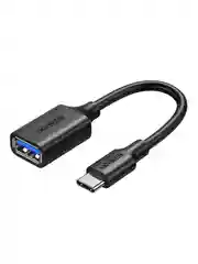 Черный кабель UGREEN US154 (30701) USB-C Male to USB 3.0 A Female OTG Cable. Цвет: черный