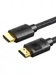 Черный кабель UGREEN HD119 (30999) 4K HDMI Cable Male to Male Braided. Длина 1 м. Цвет: черный