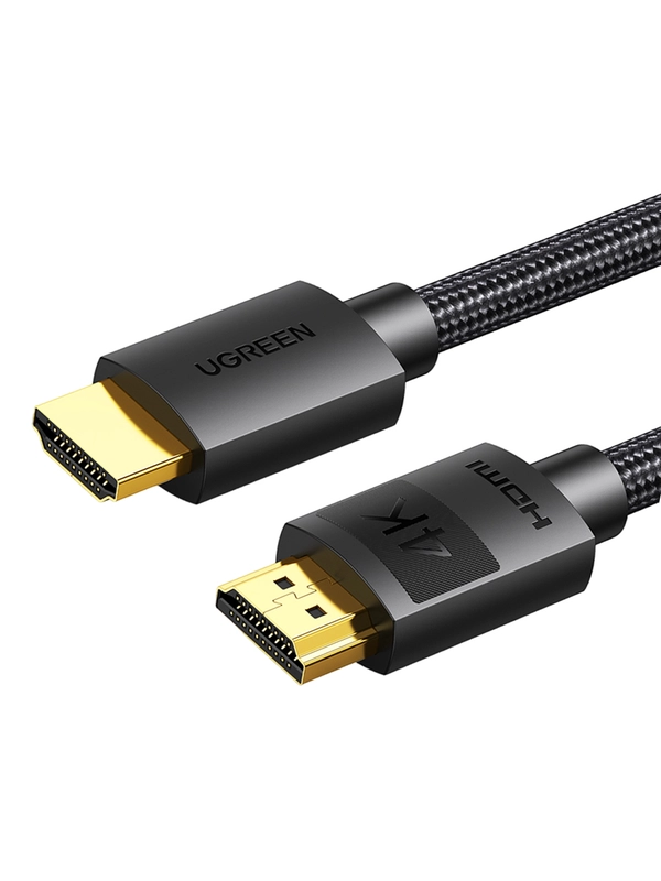 Кабель UGREEN HD119 (30999) 4K HDMI Cable Male to Male Braided. Длина 1 м. Цвет: черный