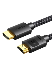 Кабель UGREEN HD119 (40102) 4K HDMI Cable Male to Male Braided. Длина 3м. Цвет: черный