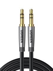 Кабель UGREEN AV150 (50356) 3.5mm Male to Male Alu Case Braid Audio Cable.