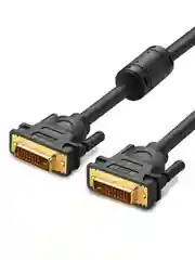 Черный кабель UGREEN DV101 (11607) DVI (24+1) Male to Male Cable Gold Plated. Длина: 3м.