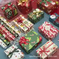 Глянцевая упаковочная бумага для упаковки подарков, Новый Год