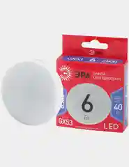 Лампочка светодиодная ЭРА LED GX-6W-865-GX53 R GX53 6Вт таблетка хол. дневной свет 6500К