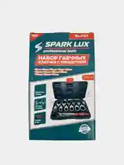 Черный набор гаечных шарнирных сменных ключей с трещоткой, Spark Lux, 7 и 12 в 1