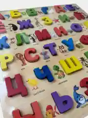 Алфавит для детей, деревянный букварь, сортер монтессори, рамка вкладыш