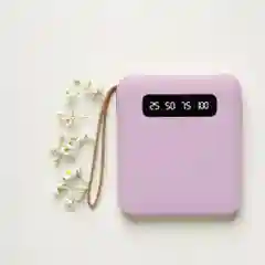 Внешний аккумулятор Power Bank 10000 mAh / Powerbank повербанк с проводами