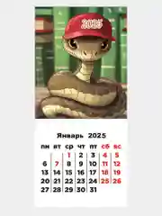 Карамельный календарь 2025 магнитный, отрывной