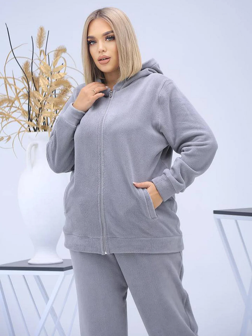 Костюм женский теплый флисовый размеры 50-60