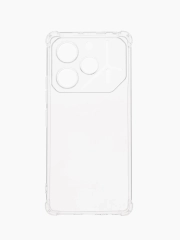 Чехол для Tecno Pova 6 5G (Техно Пова 6 5Джи), прозрачный противоударный
