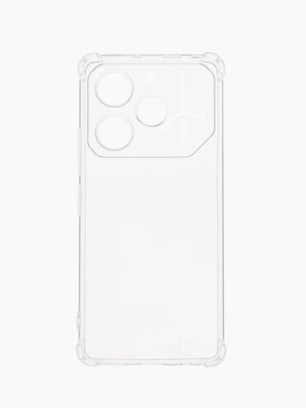 Чехол для Tecno Pova 6 5G (Техно Пова 6 5Джи), прозрачный противоударный