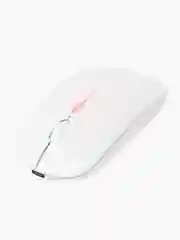 Белый мышь компьютерная, бесшумная, беспроводная, RGB-подсветка, USB зарядка