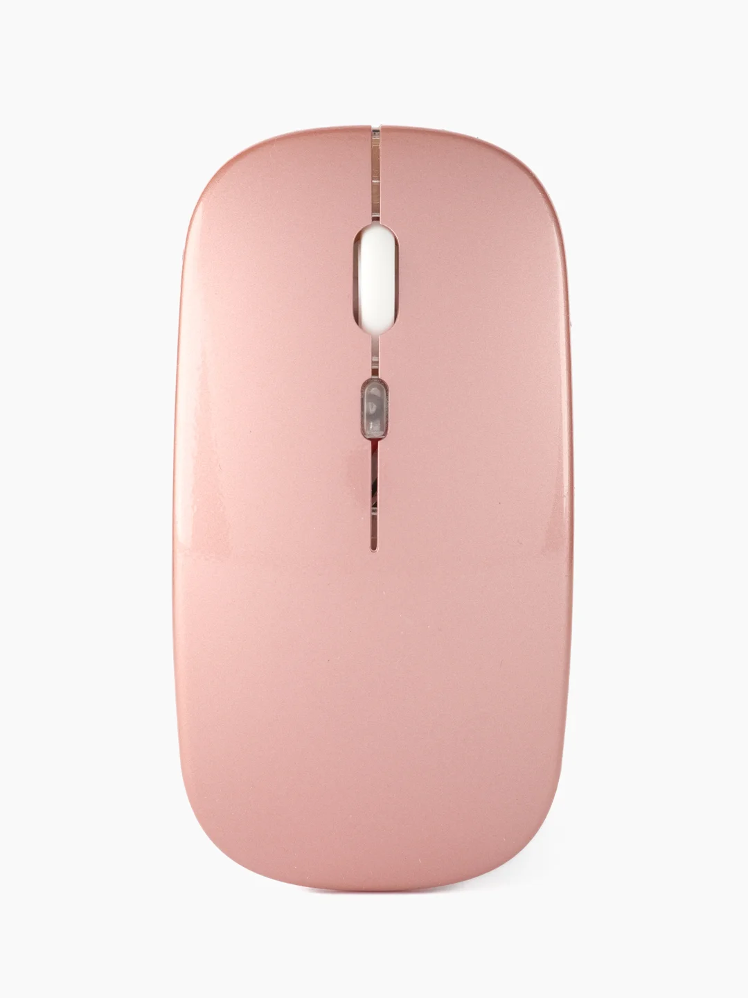 Розовый мышь компьютерная, бесшумная, беспроводная, RGB-подсветка, USB зарядка