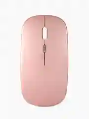 Розовый мышь компьютерная, бесшумная, беспроводная, RGB-подсветка, USB зарядка
