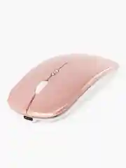 Розовый мышь компьютерная, бесшумная, беспроводная, RGB-подсветка, USB зарядка