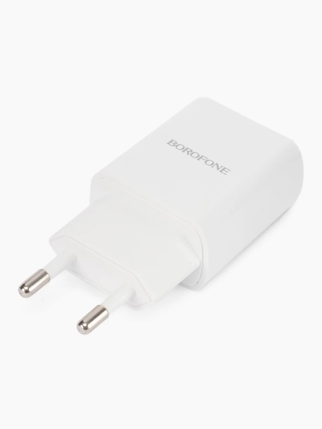 Белый зарядное устройство Borofone BA53A, 2 x USB, 1 m, Micro-USB / Type-C