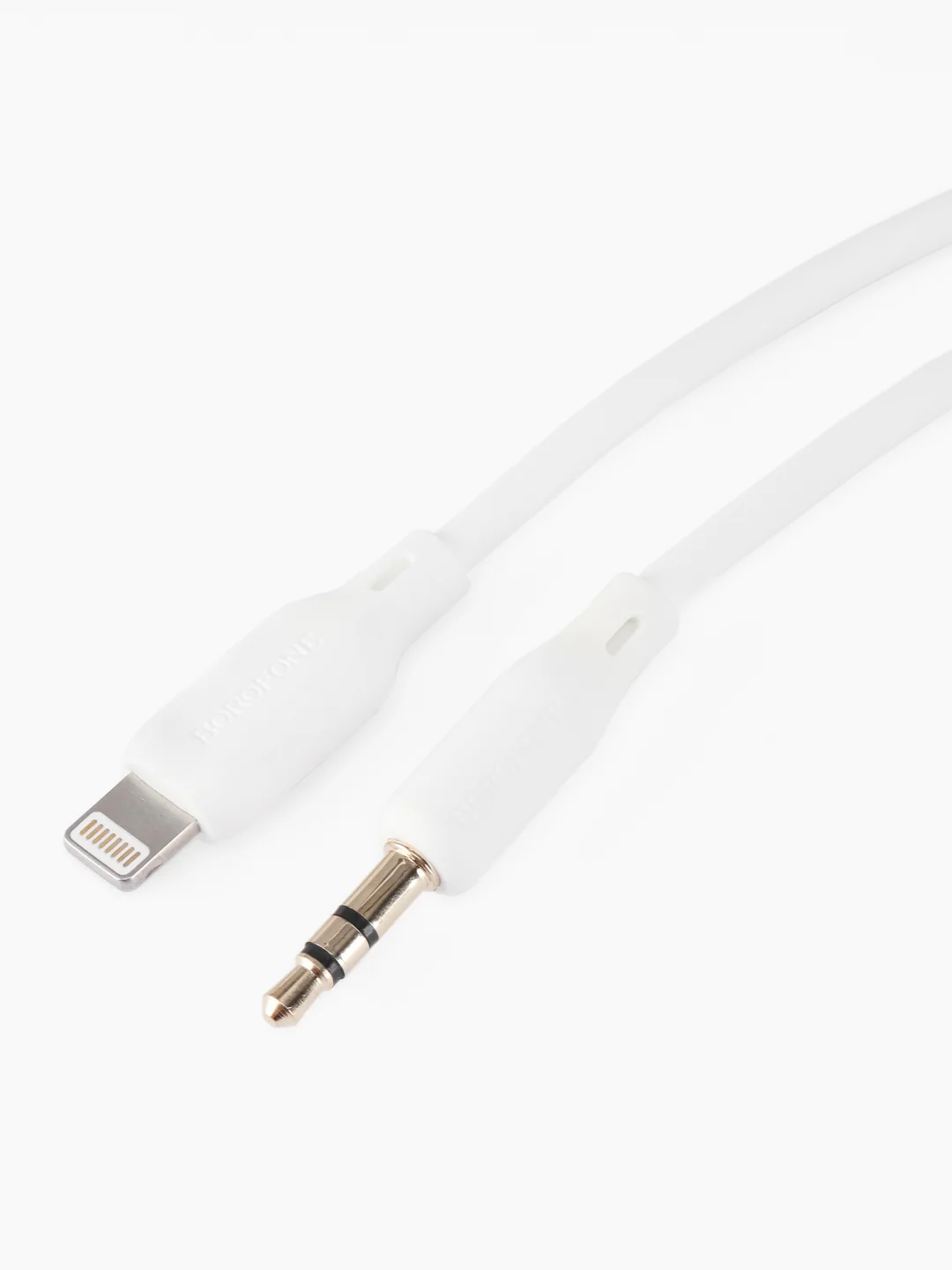 Белый акустический кабель AUX Borofone BL18, 3.5 мм, AUX, Type-C, Lightning