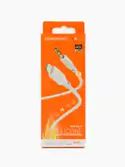 Белый акустический кабель AUX Borofone BL18, 3.5 мм, AUX, Type-C, Lightning