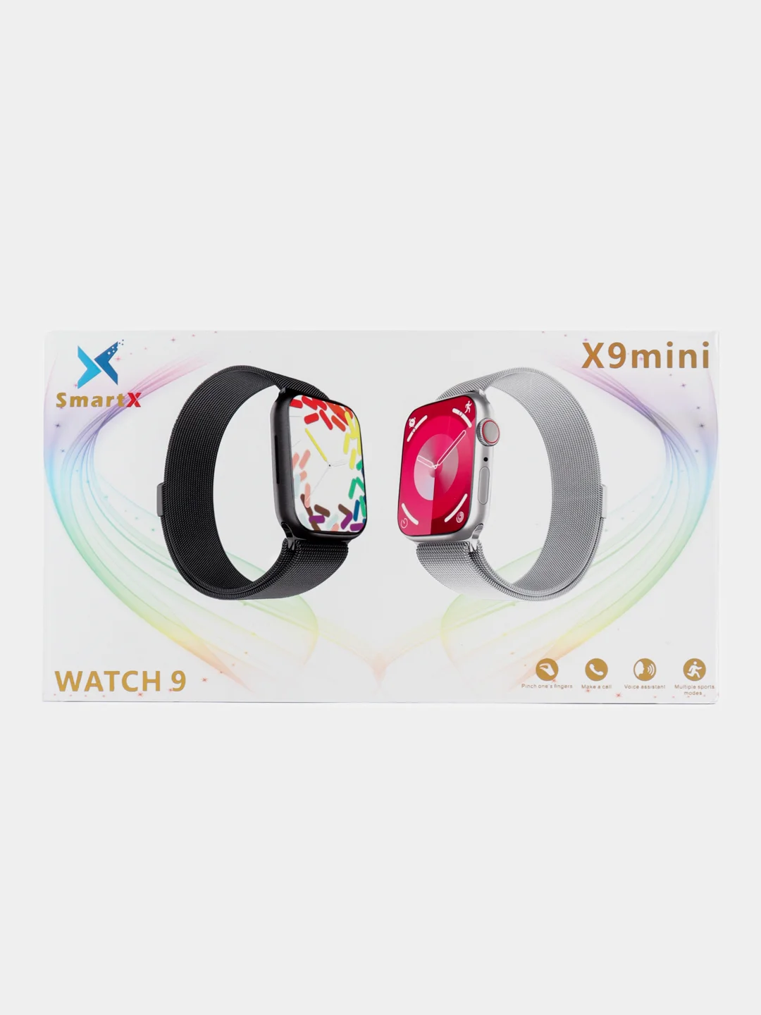 Розовый смарт часы, умные часы Smart Watch 9 серии, 2024, 45/41 мм