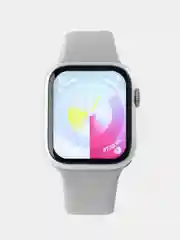 Серебряный смарт часы, умные часы Smart Watch 9 серии, 2024, 45/41 мм