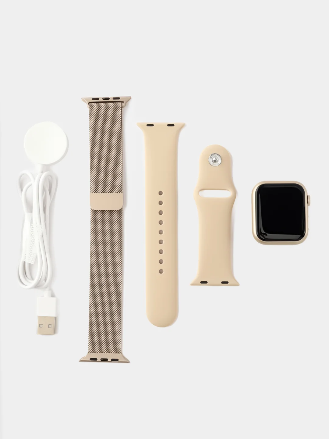 Золотой смарт часы, умные часы 9 серии, 45/41 мм, Smart Watch 9 серии, 2024