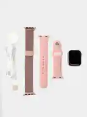 Розовый смарт часы, умные часы 9 серии, 45/41 мм, Smart Watch 9 серии, 2024