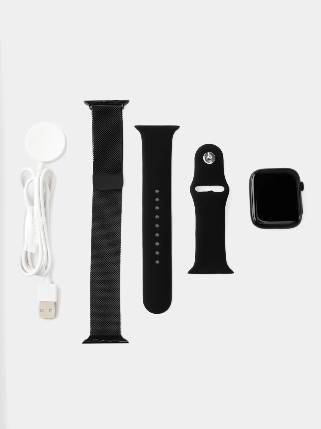 Черный смарт часы, умные часы Smart Watch 9 серии, 2024, 45/41 мм