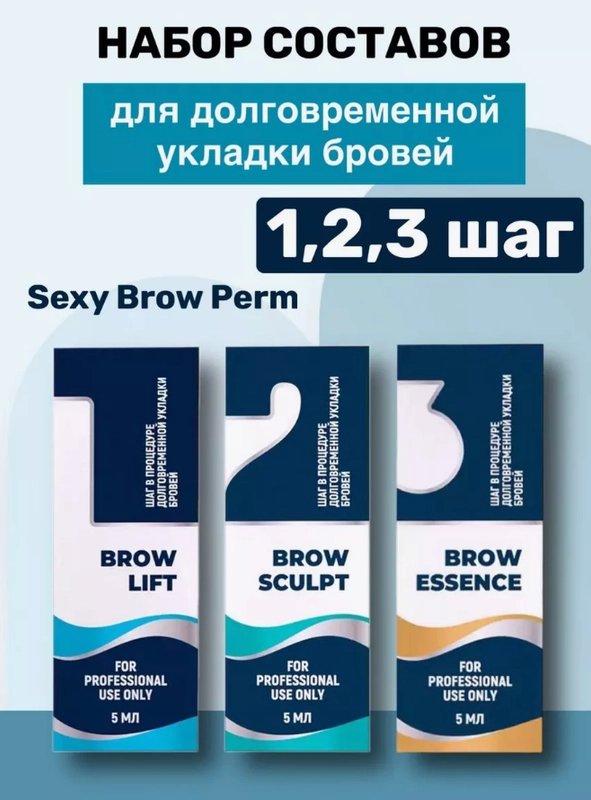 Составы для долговременной укладки бровей Sexy Innovator Cosmetics, 5 мл