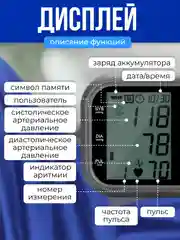 Электронный тонометр с сумкой для хранения и голосовым помощником