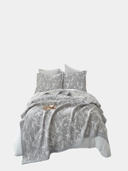 Покрывало Arya хлопковое 250x260 Dentate Серый