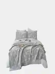 Покрывало Arya хлопковое 250x260 Dentate Серый