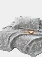 Покрывало Arya хлопковое 250x260 Dentate Серый