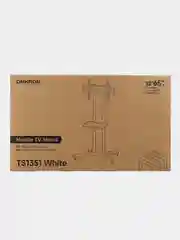 Белый cтойка для телевизора 32"-65" ONKRON TS1351 напольная, до 45 кг