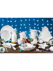 Блюдо - елочка 25х24,2х2,8 см Elan Gallery Снежинки