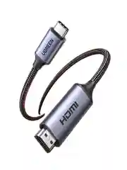 Серый кабель UGREEN CM565 (90451) USB-C to HDMI 8K@60H Adapter. Длина: 1,5 м. Цвет: серый космос