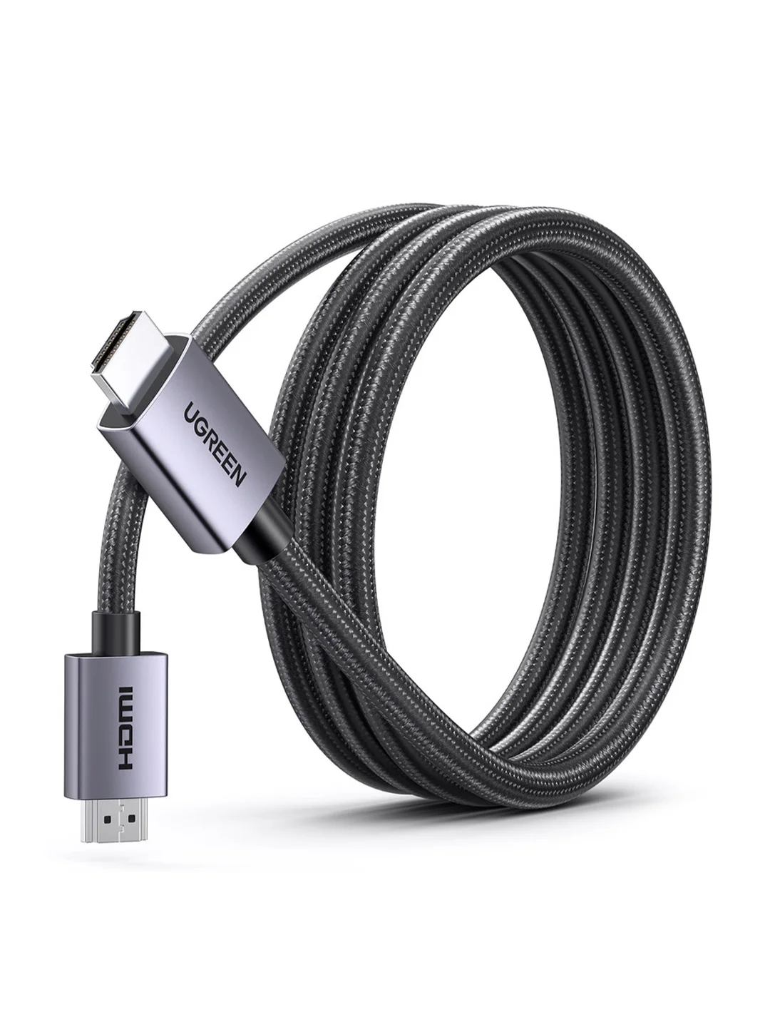Серый кабель UGREEN HD153 (25299) HDMI 4K@60Hz Cable. Длина: 2м. Цвет: серый