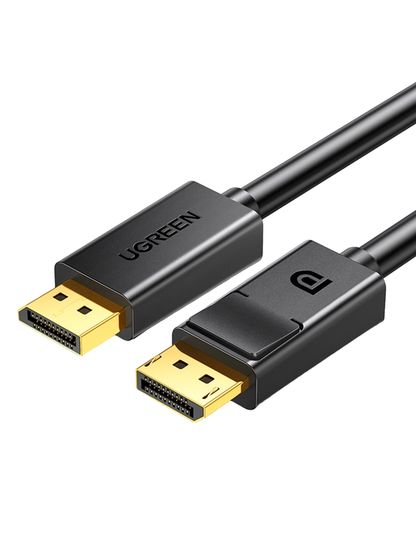 Кабель UGREEN DP102 (10211) DP Male to Male Cable. Длина 2 м. Цвет: черный